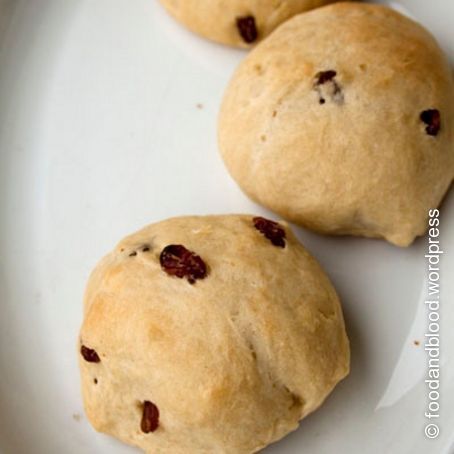 Rosinenbriochebrötchen, vegan