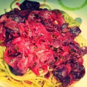 Rote Bete Spaghetti
