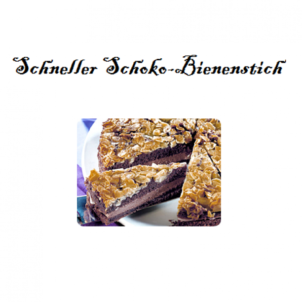 Schneller Schoko-Bienenstich (3.8/5)