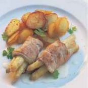 Spargel im Putenschnitzel
