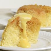 RUCK ZUCK Mikrowellen Sponge Cake mit Vanillesauce