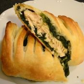 Blätterteigstrudel mit Spinat-Lachs-Füllung - Schritt 2