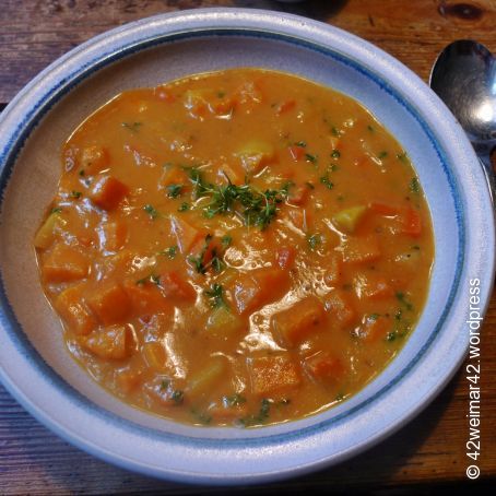 Süßkartoffel Curry mit Limette