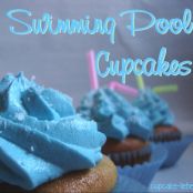 Swimming Pool Cupcakes