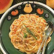 Spaghetti Carbonara mit frischem Schnittlauch