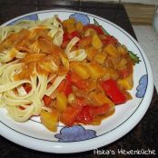 Tagliatelle mit scharfem Gemüse