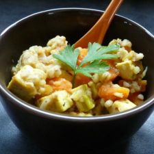 Risotto mit Gemüse und Tofu
