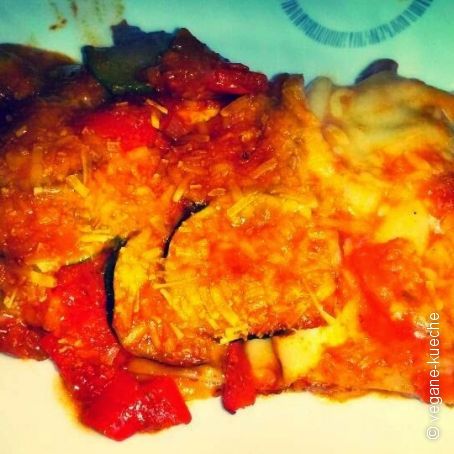 vegane Gemüselasagne ohne Soja