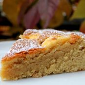 Apfelkuchen mit weißer Schokolade