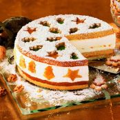 Käse-Sahne-Torte (weihnachtlich)