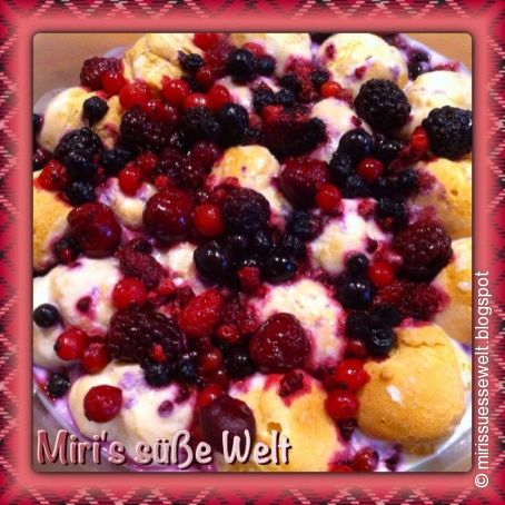 Windbeutel-Milchmädchen Dessert