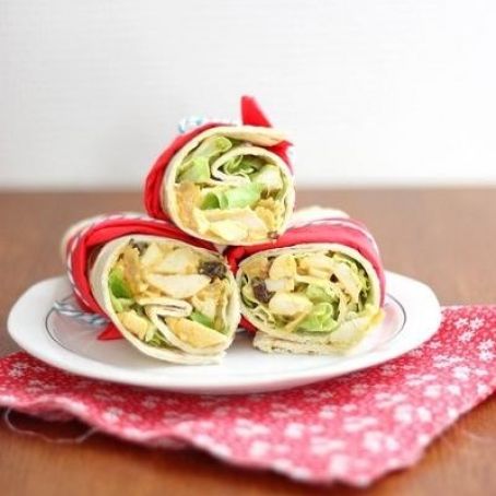 Wraps mit Curryhühnchen