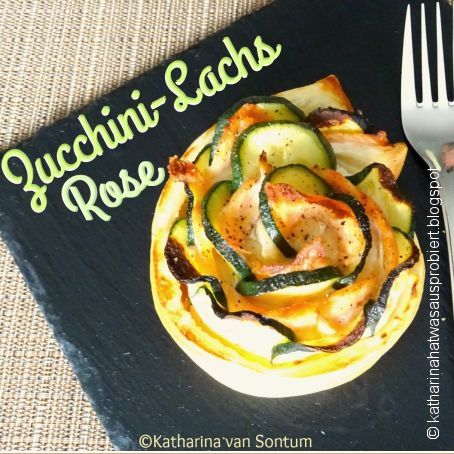 Zucchini-Lachs-Rose