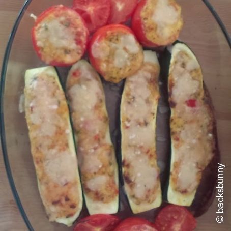 Gefüllte Zucchini - Schiffchen & Gefüllte Tomaten