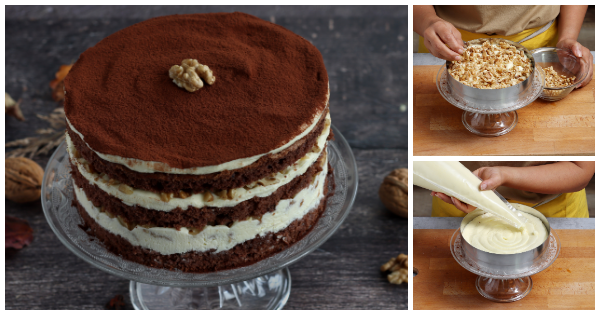 Für den Sonntagskaffee oder Familienfeiern: Spektakuläre Tiramisu-Torte ...