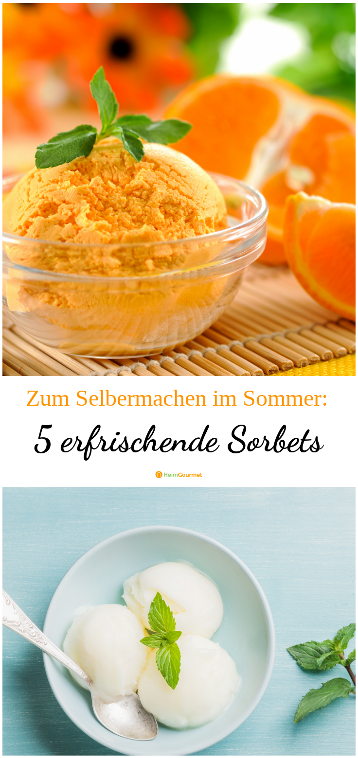 5 Sorbets für die fruchtige Erfrischung im Sommer!