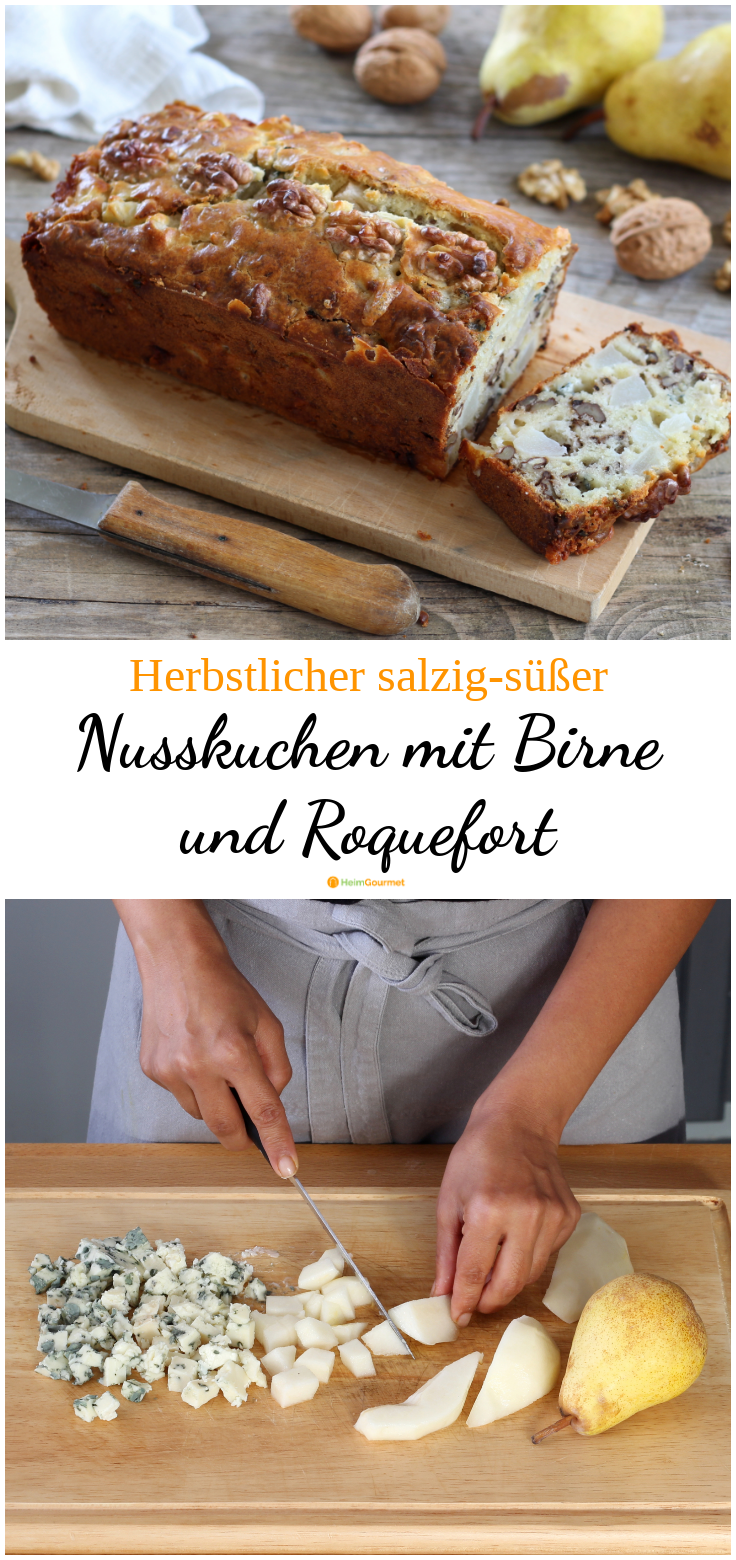 Für einen köstlichen Brunch: süßer &amp; herzhafter Nusskuchen mit Birne ...