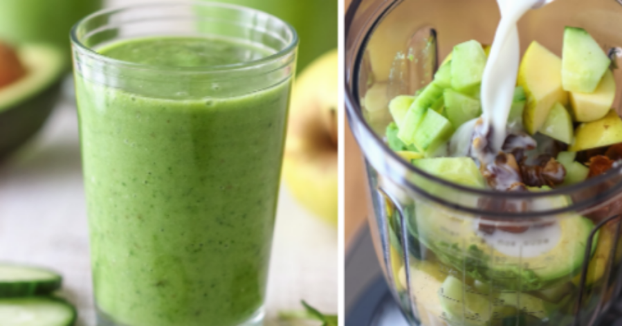 Green Power: erfrischender Gurke-Avocado-Smoothie