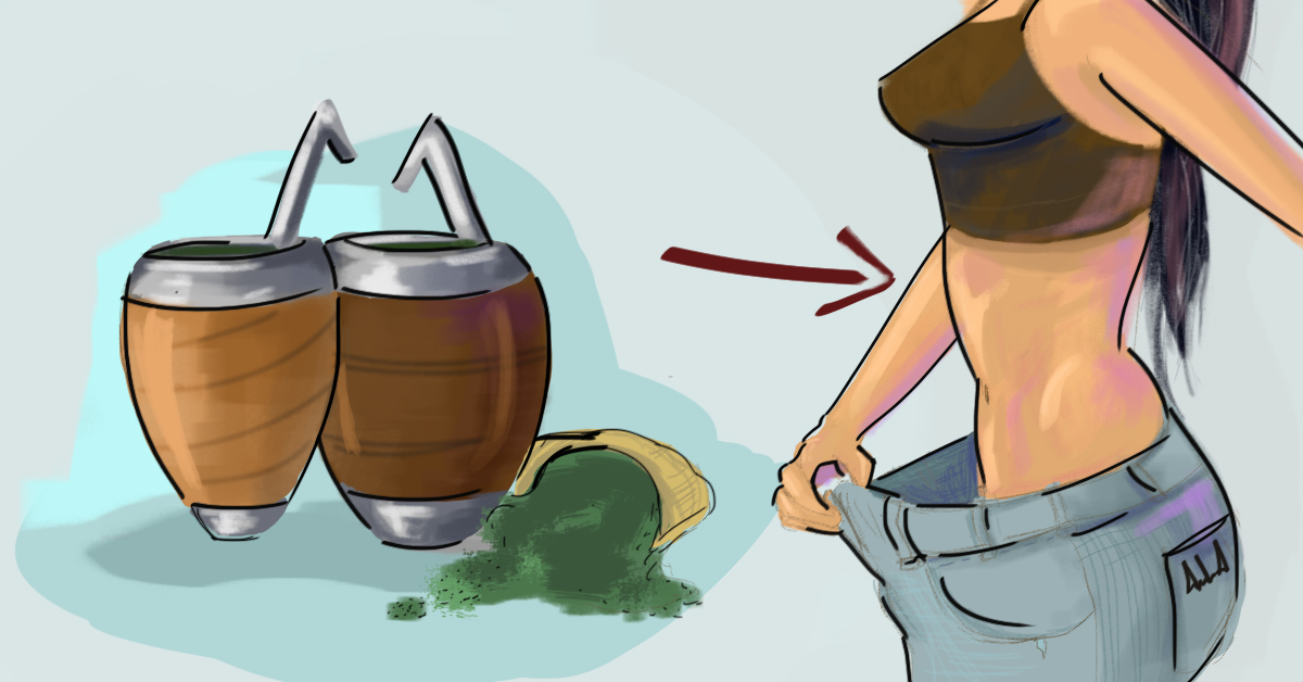 Yerba de Mate, um Gewicht zu verlieren