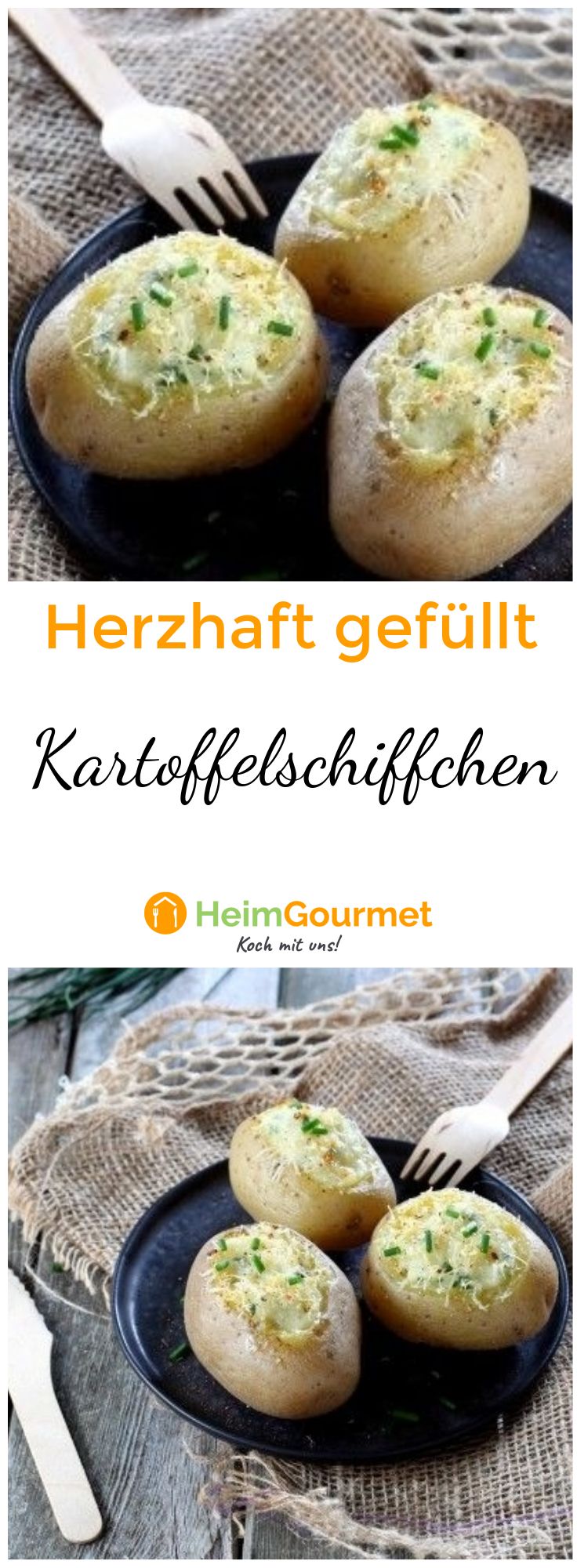 Herzhaft gefüllte Kartoffelschiffchen - so geht&amp;#39;s