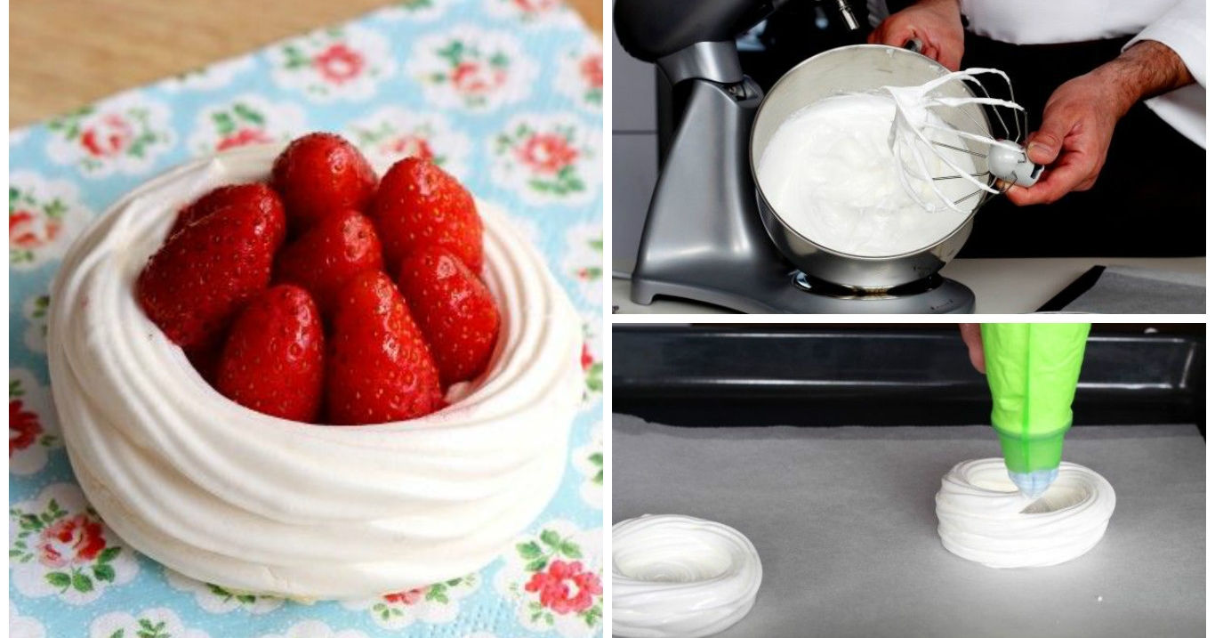 Luftig leichtes BAISER mit frischen Früchten
