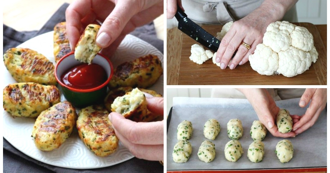Blumenkohl-Kroketten mit Käse