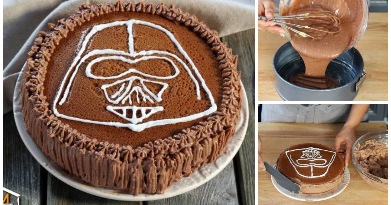 Star Wars Darth Vader Schokoladenkuchen