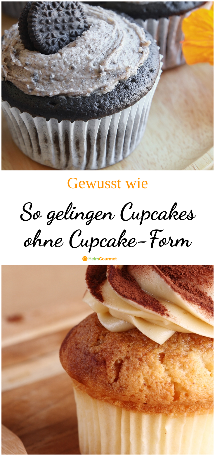 Gewusst wie: so gelingen Cupcakes OHNE Cupcake-Form