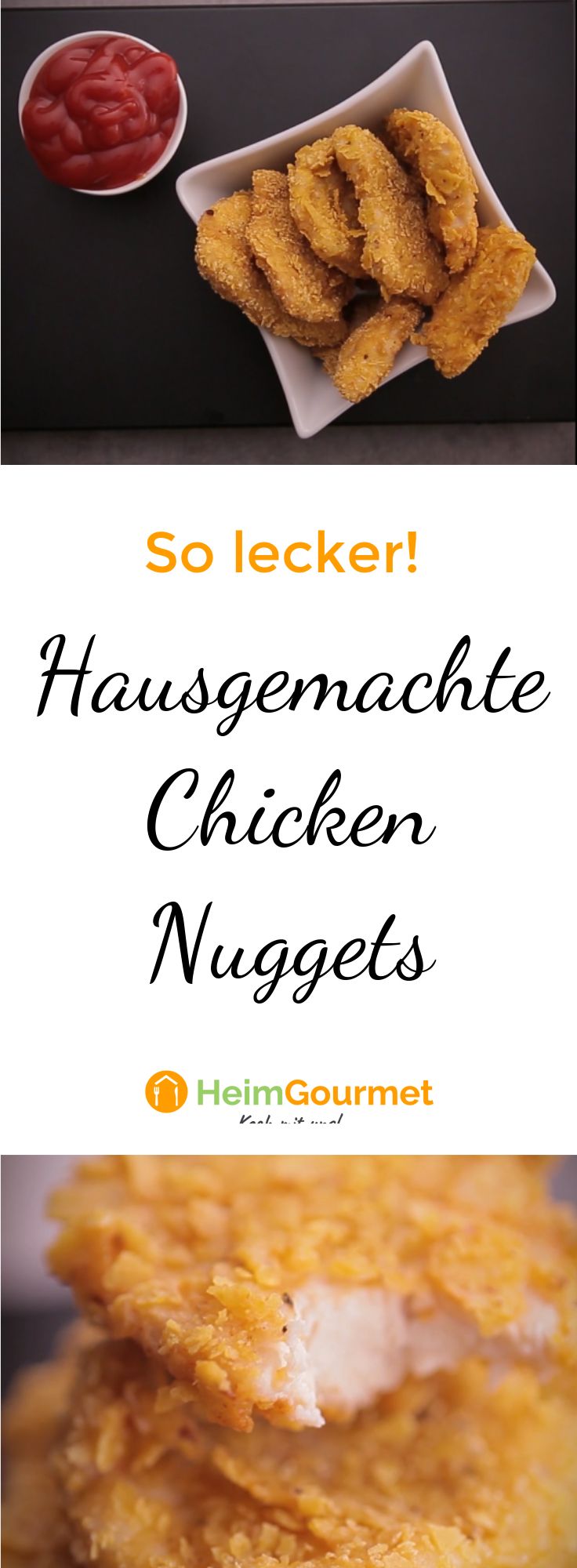 Hausgemachte Chicken Nuggets - nie waren Nuggets SO lecker!