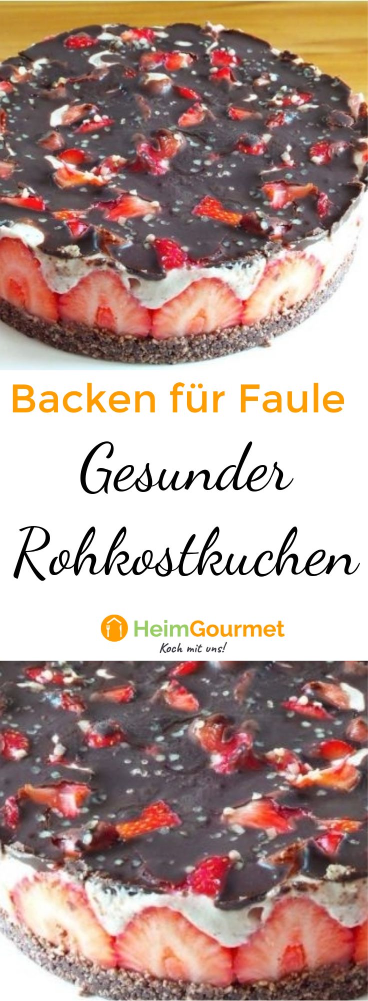 ROHKOSTKUCHEN - Der gesunde Kuchen für Backfaule