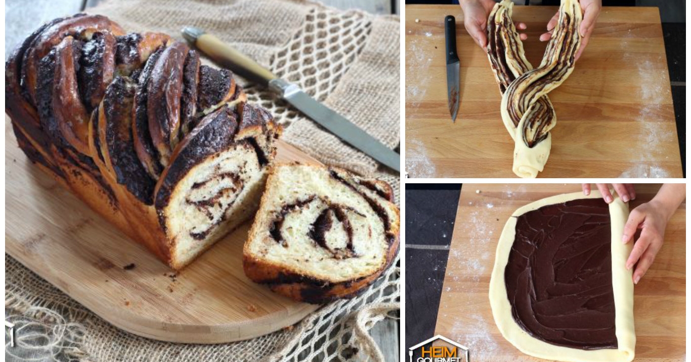 Einfaches Heferezept: Leckerer Kranzkuchen mit Schokoladenfüllung