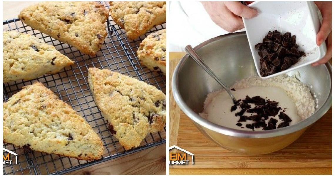 Weiche Scones mit Schokolade wie bei &amp;quot;Starbucks&amp;quot;
