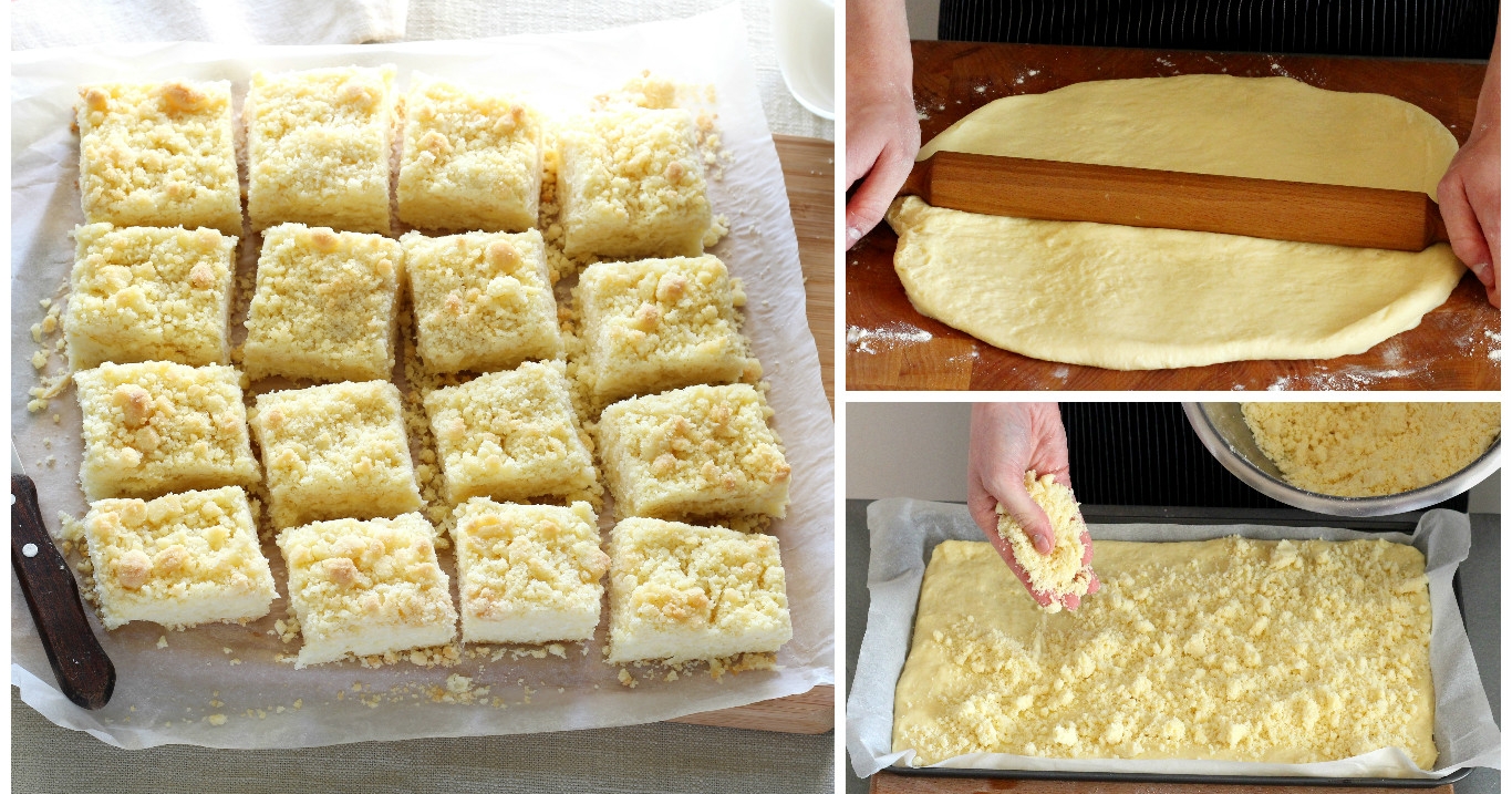 Einfacher Streuselkuchen mit Hefeteig und Butterstreuseln