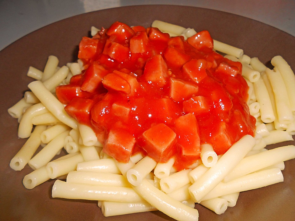 Maccaroni mit Tomatensauce und Ei (5/5)