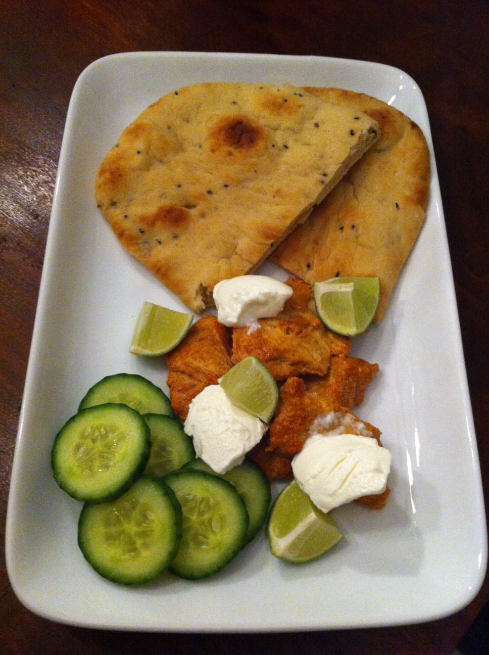 Tandoori-Hühnchen mit Naan-Brot (4.1/5)