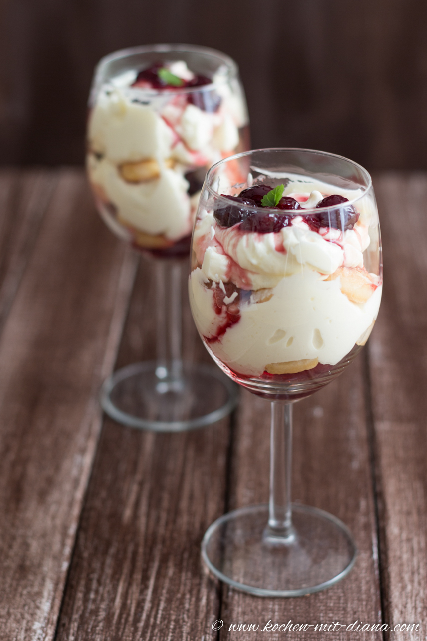 Mascarpone Dessert Mit Kirschen - Tee Rezepte Sommer