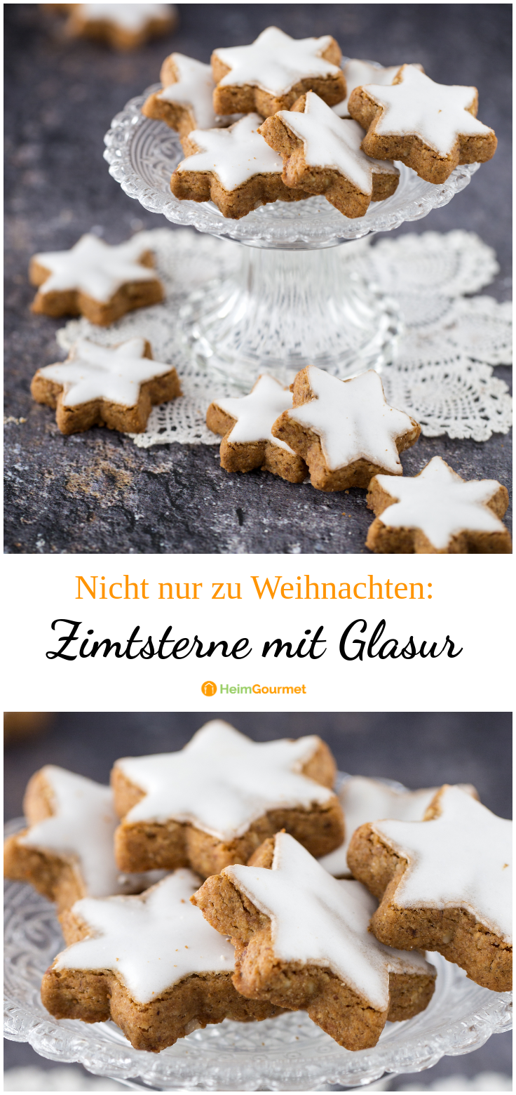 Zimtsterne mit Glasur (4.8/5)