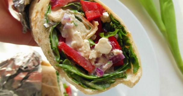 Tortillawraps mit Kräuterhähnchen und Joghurtsauce (3.9/5)